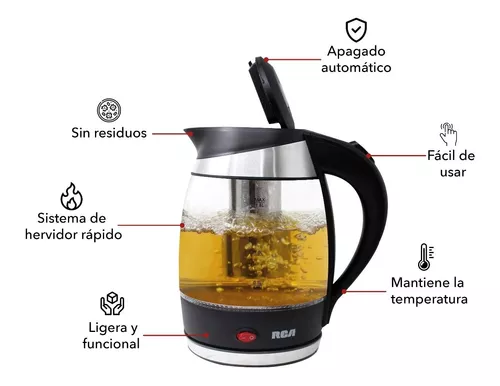 RCA Tetera Eléctrica con Infusor RC-329 : .com.mx: Hogar y Cocina