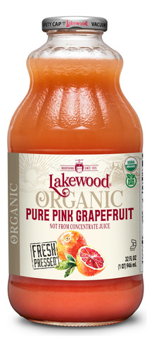 Lakewood Organic Pink Grapefruit Juice 946ml