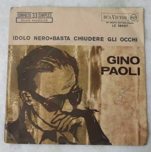 Compacto Gino Paoli - Idolo Nero