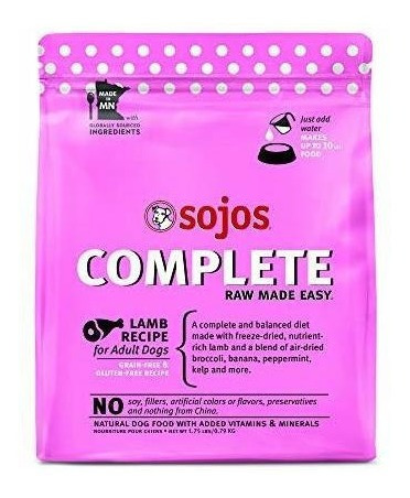 Sojos Lamb Recipe Complete Adult Dog, 1.75 Lb