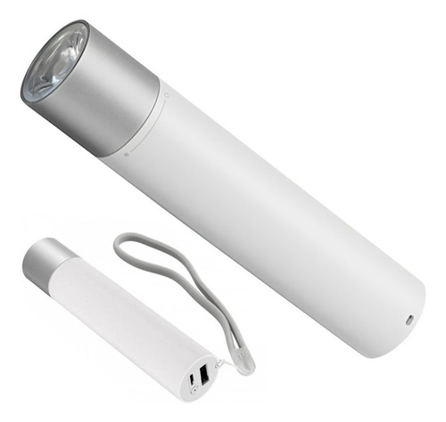 Power Bank Mi Xiaomi 3250 Mah Con Linterna O Flash Light Led Color Blanco