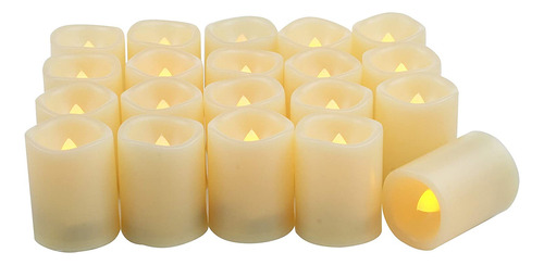 Izan 12-pack Flameless Con Pilas Led Velas Votivas Con Goteo