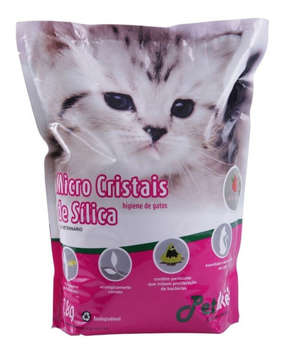 Areia Sílica Para Gatos - 1,6kg