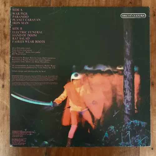 Black Sabbath-paranoid-lp-vinil-ozzy Osbourne | MercadoLivre