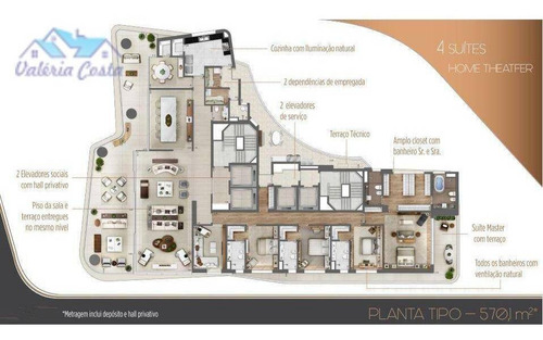 Imagem 11 de 18 de Apartamento À Venda, 570 M² Por R$ 24.994.184,00 - Itaim Bibi - São Paulo/sp - Ap1190