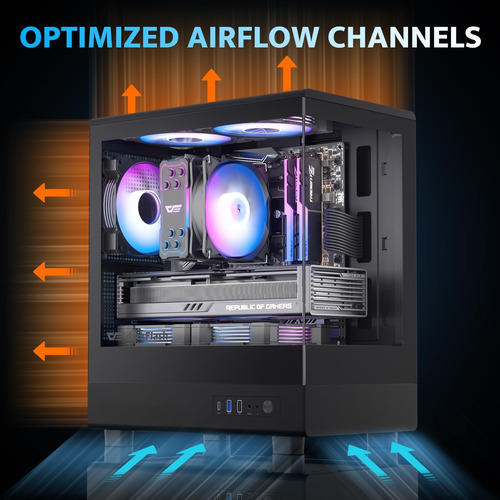 Case De Pc Darkflash Micro Atx, Caja Previa A La Computadora