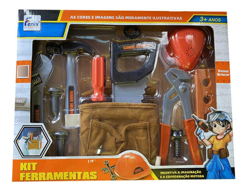 Kit Ferramentas Infantil 12 Peças - Fenix 3288