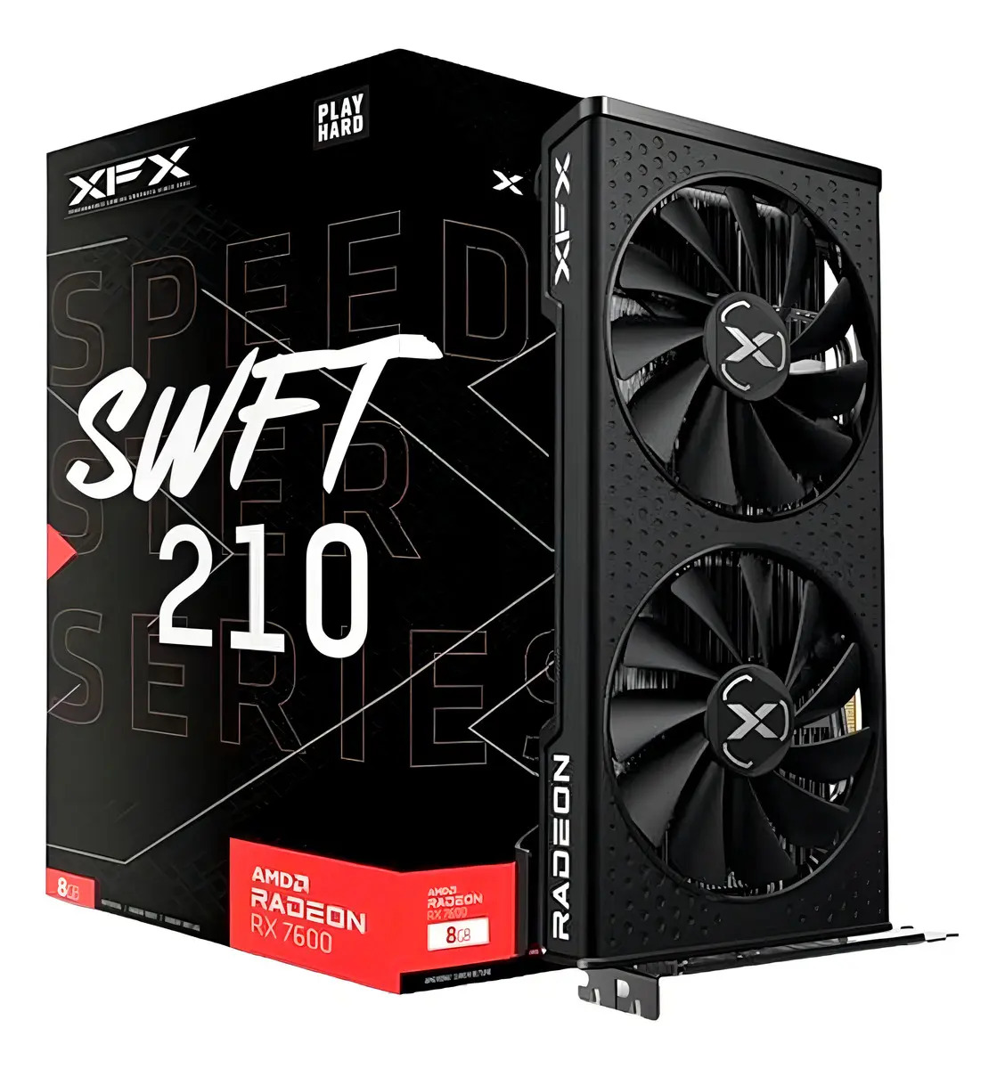 Tarjeta de video AMD XFX RX 7600 SWFT 210 Speedster 8GB
