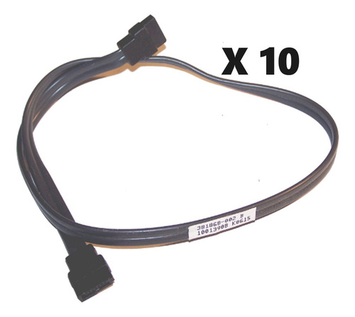 X10 Pack Cables Datos Sata Hp Pc 7 Pines 50 Cmt Hd A Tarjeta