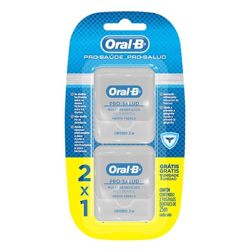 Imagen 1 de 1 de Hilo dental Oral-B Pro Salud 25 cm pack x 2