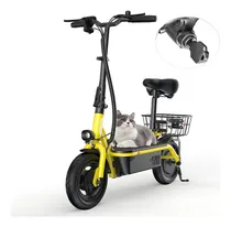 Comprar Scooter Eléctrico Patin Plegable F2 Con La Cesta Motor 750W Velocidad Máxima 32km\u002Fh Eléctrico Patín Para Adultos Con Asiento Batería 7.8ah Patin Electrico