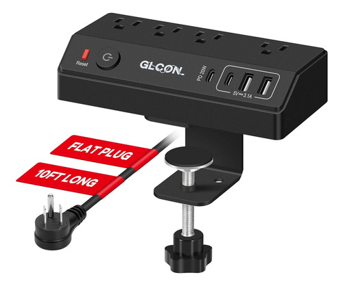 Abrazadera De Computadora Desmontable, 20 W Usb C De Ca...