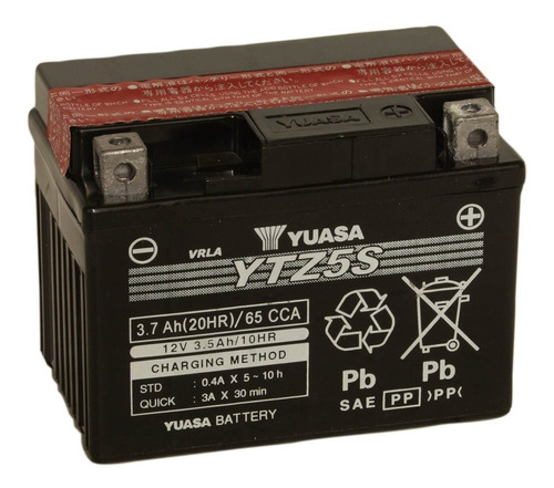 Bateria Para Moto Yuasa Modelo Ytz5s