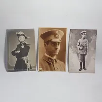 Comprar Antiguas Fotos Militares Uniformes Lote X 3 Mag 60274