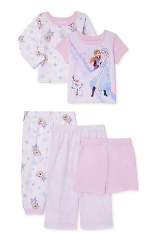 Set De Pijamas Niña Frozen 5 Piezas