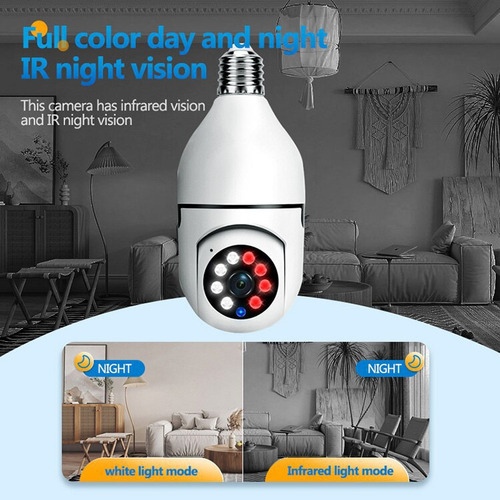 Cámara Smart Bulb De 2.0 Millones De Hd Con Monitoreo Remoto