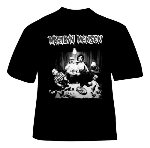 Polera Marilyn Manson - Ver 09 - Portrait Of An American Fam