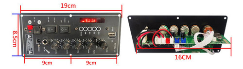Z Placa De Amplificador De Audio Micrófono Bluetooth