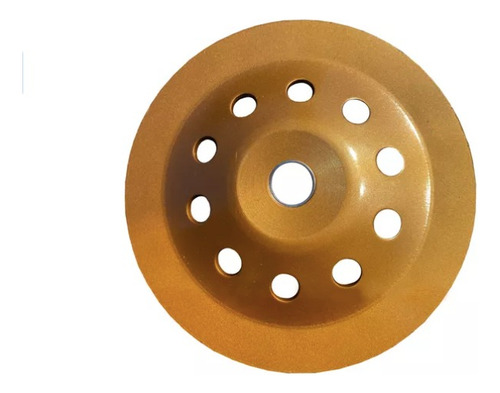 Muela Copa Disco Diamantada De 180mm Hormigón Desbaste Doble Dorado Oscuro