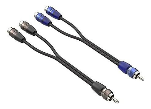 Cable Rockrix 2 Pzs 2 Hembra A 1 Macho Rca 0.6ft -negro