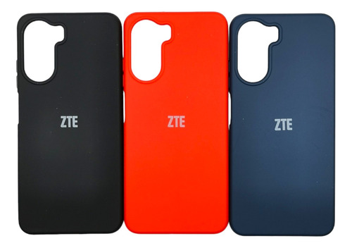 Funda Zte Axon 40 Lite Protector Cámara Suave Silicon + Mica