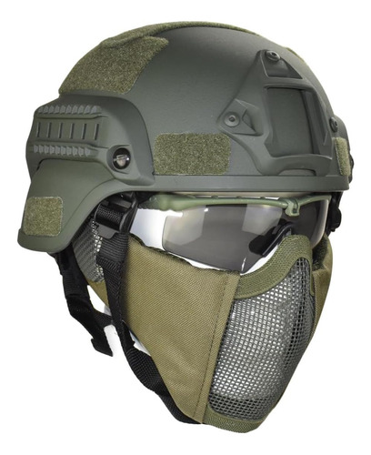 Jadedragon Mich 2000 Estilo Ach Casco Táctico Con Protección