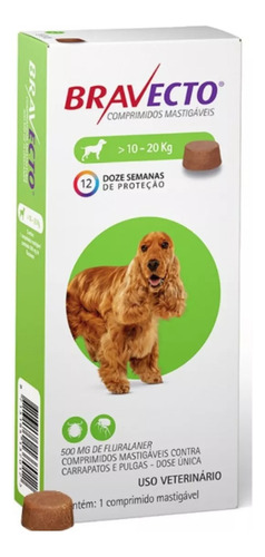 Bravecto Antipulgas De 10 - 20 Kg 