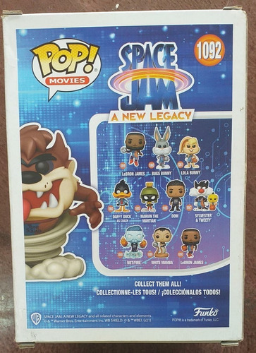 Funko Pop! Movies Space Jam 2 A New Legacy Taz Flocked 1092 Walmart Exclusive