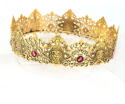 Corona De Tiara Imperial Medieval Para Hombre, Disfraz De Concurso De Cristal, Para Boda, Cosplay, Fiesta De Graduación