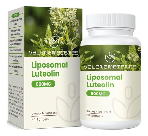 Valenameienes 500 Mg Suplemento De Luteolina Liposomal, Máx