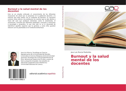 Libro:burnout Y La Salud Mental De Los Docentes (spanish Edi