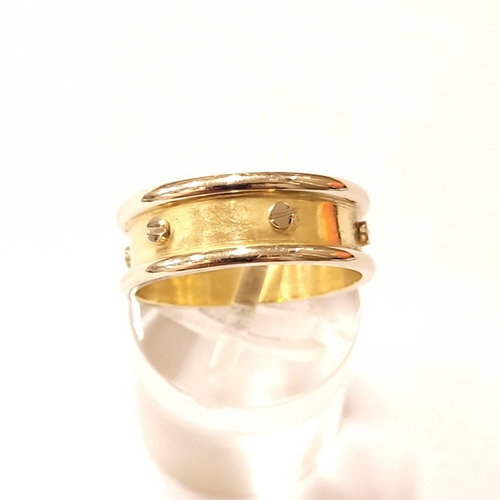 Imagen 5 de 8 de Anillo 2 Oros 18kts Cartier 4,6grs N°18 0,7cm Ancho Brumat