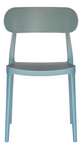 Silla Comedor Escritorio Pp Diseño Bruna De Maga Collection Sin Tela Verde Musgo Verde Musgo
