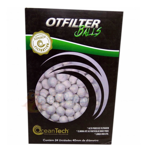 Otfilter Balls Ocean Tech C/24un Substitui Perlon