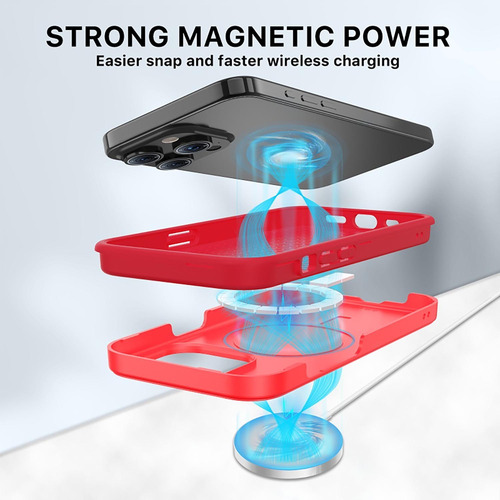 . Funda Mybat Fuse Con Magsafe Para iPhone 15 Pro - Roja