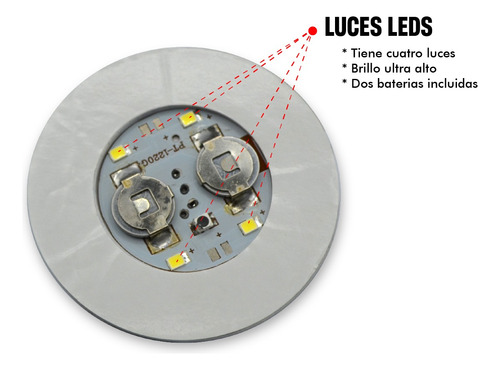 Portavasos Con Luz Led Blanco 50 Piezas