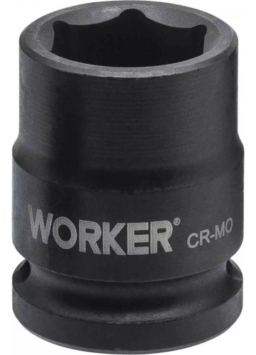 Soquete Sextavado Impacto Encaixe 3/4 50mm Worker - 988731 Cor Preto