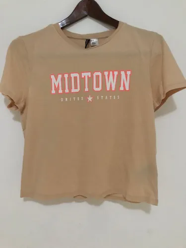 comprar Blusa  Franela Crop Top  H&m Dama