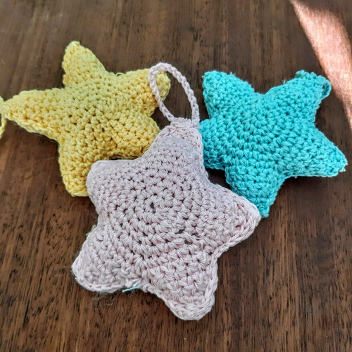 Imagen 4 de 5 de Estrellas Crochet Bautismos Comuniones Baby Shower