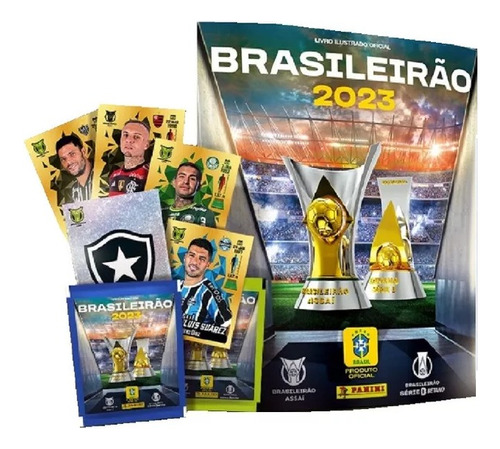 Kit Álbum C Todas As Figurinhas Do Brasileirão 2023 Só Colar