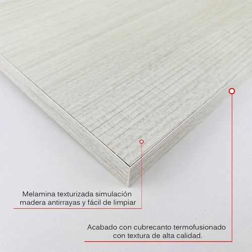 Imagen 5 de 10 de 3 Repisas Flotantes Modernas Minimalistas Melamina 80x20 Cm