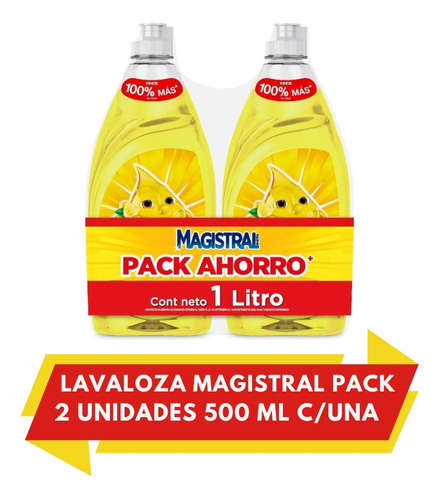 Lavaloza Concentrado Magistral Pack X2 500 Ml