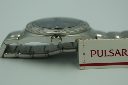 Relógio Pulsar Analógico Masculino Ps9313 Azul/laranja
