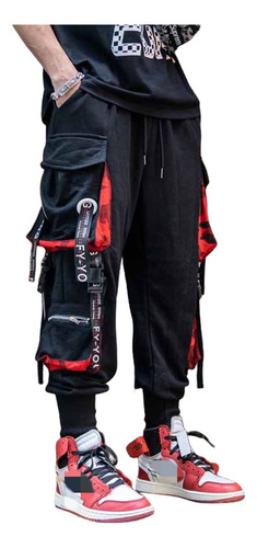 Estilo Hip-hop Moda Pantalón Jogger Cargo Para Hombre Casual