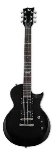 Guitarra eléctrica LTD EC Series EC-10 de tilo black negro con diapasón de engineered hardwood