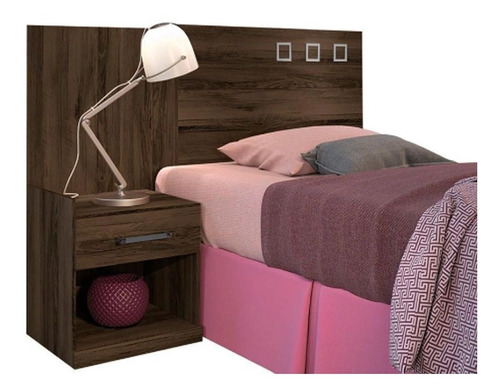 Respaldo Somier Cama Sommier 1 Cajon Mesas De Luz 224066