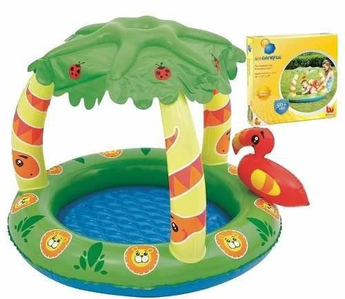 Imagen 6 de 10 de Pileta Inflable Pelotero Animalito Selva Piso Inflable Techo