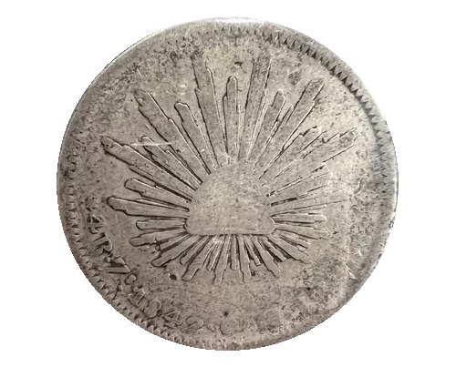 Moneda De 4 Reales Plata 1842 Zacatecas Zs Om