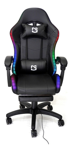 Silla Gamer A1 Thanos Rgb - Reclinable -120kg -  Luz Rgb