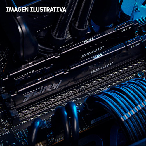 Memoria Ram Ddr5 16gb 5200mt/s Kingston Fury Beast Negro